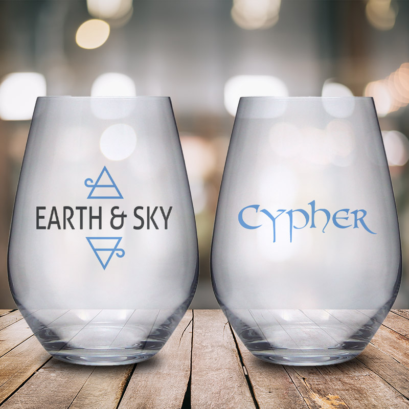 Product Image for Stemless Wine Glass Earth & Sky