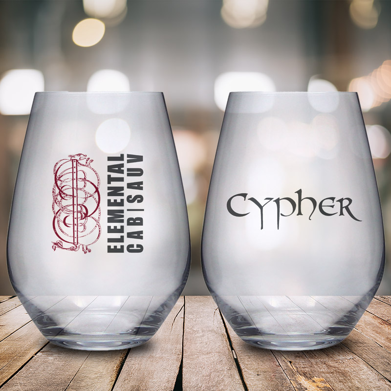 Cypher Winery - Elemental Cabernet Sauvignon Stemless Wine Glass
