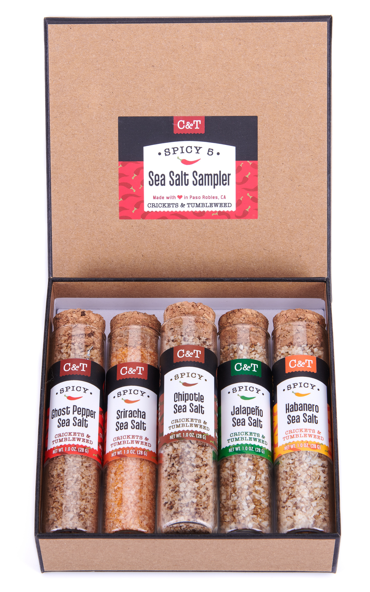 Product Image for C&T Sea Salt Sampler Spicy 5